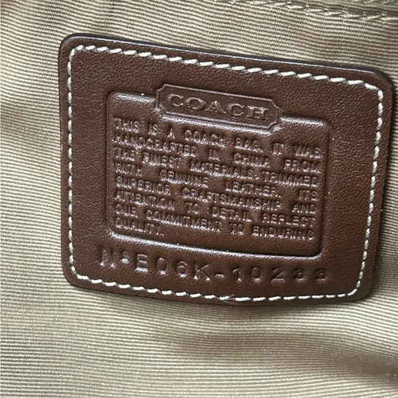 Coach vintage Hampton hobo shoulder bag All over big logo - Picture 8 of 9